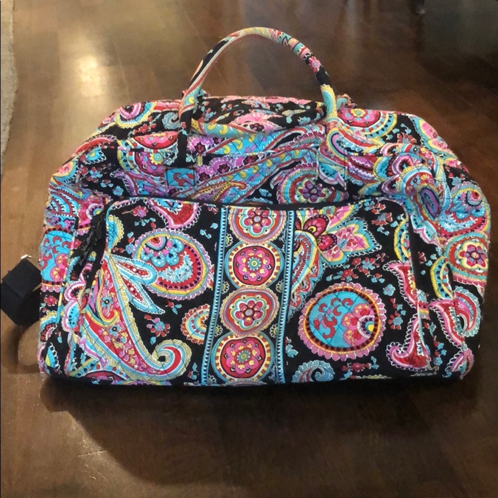 Vera Bradley weekender with luggage sleeve